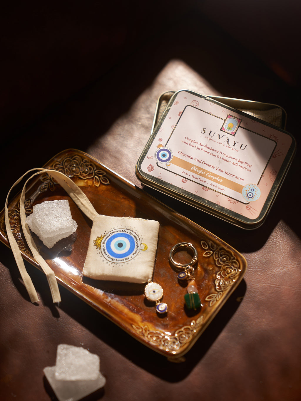 Blissful Camphor - Camphor Air Freshener & Gemstone Keyring
