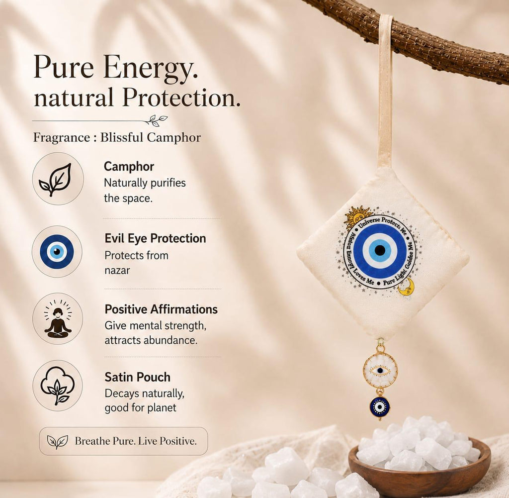Blissful Camphor - Camphor Air Freshener & Gemstone Keyring