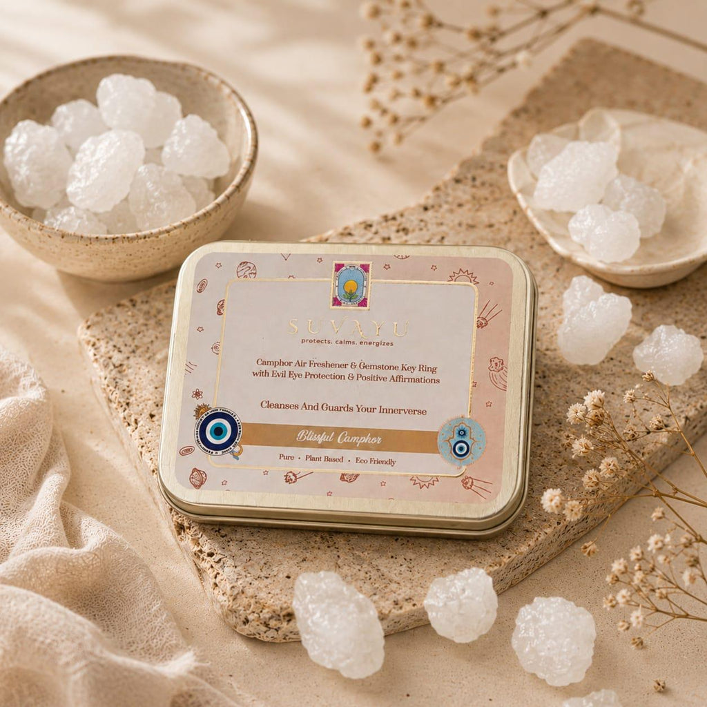 Blissful Camphor - Camphor Air Freshener & Gemstone Keyring